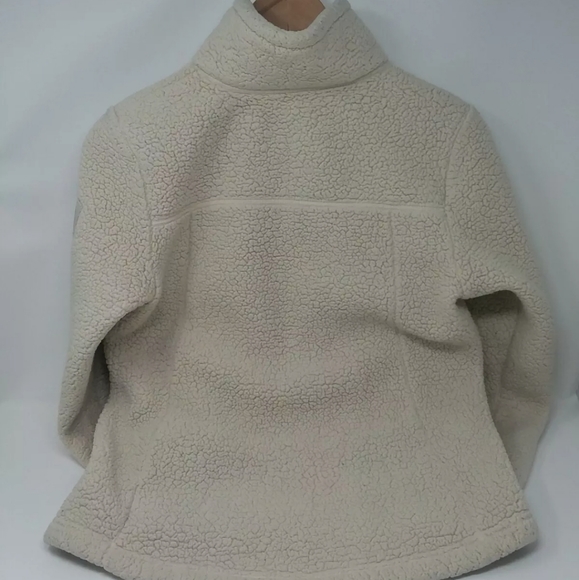 Girl's The North Face Fleece Pullover Cream Size L - Picture 6 of 7